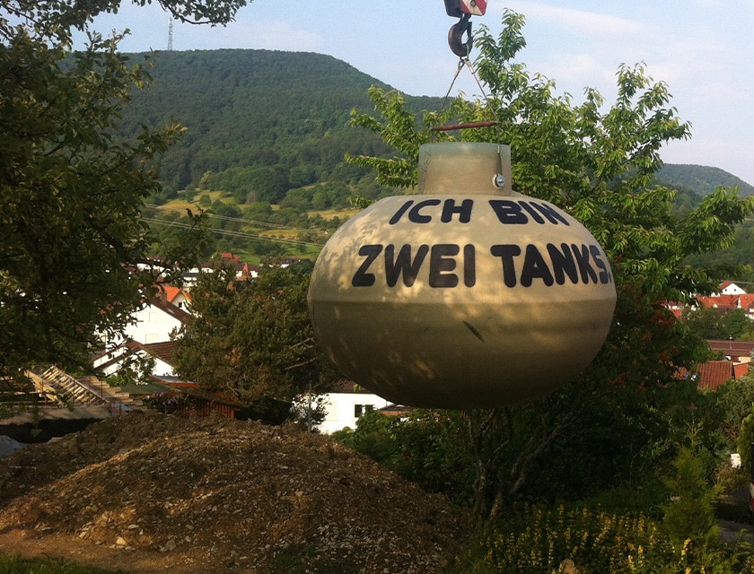 Erstellung einer Erdtankanlage in Wolfschlugen und Kuchen